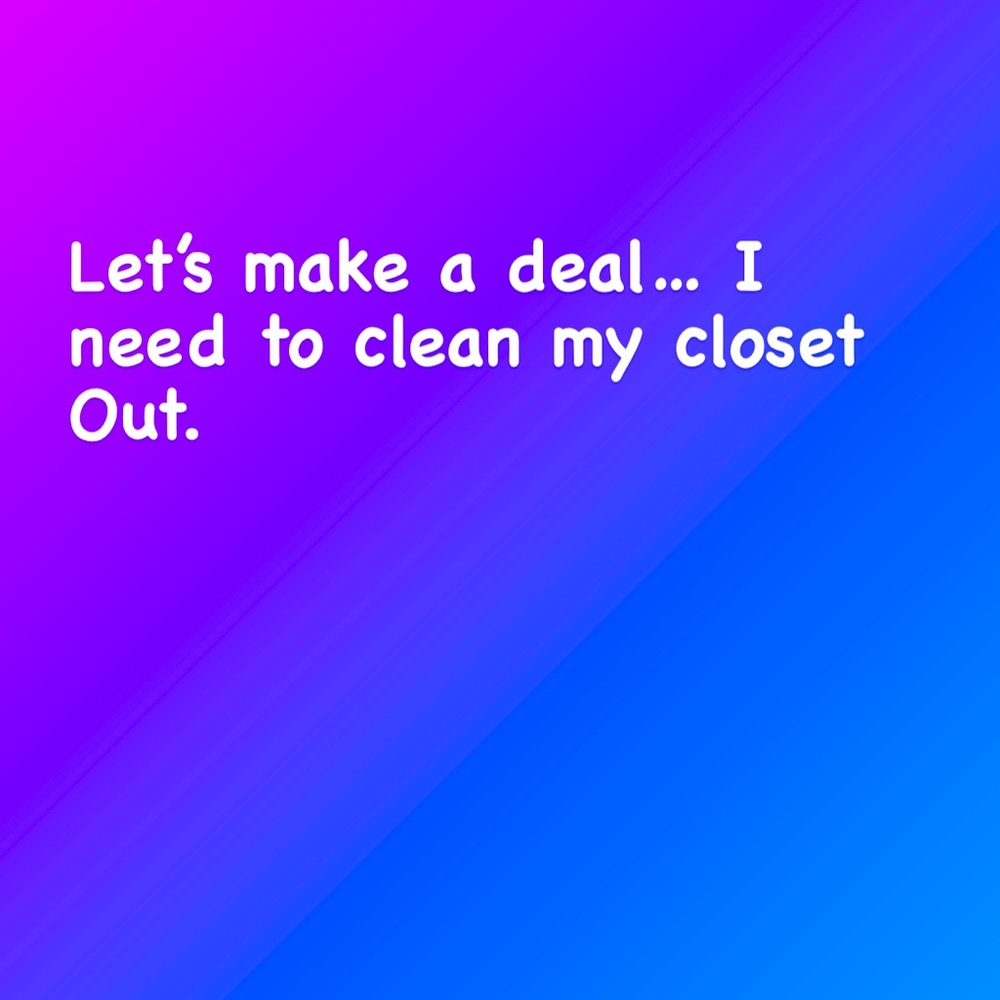 Closet sale